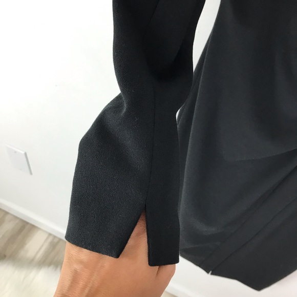 L.K. BENNETT Black Angela Long Sleeve Dress 4 - Picture 10 of 12